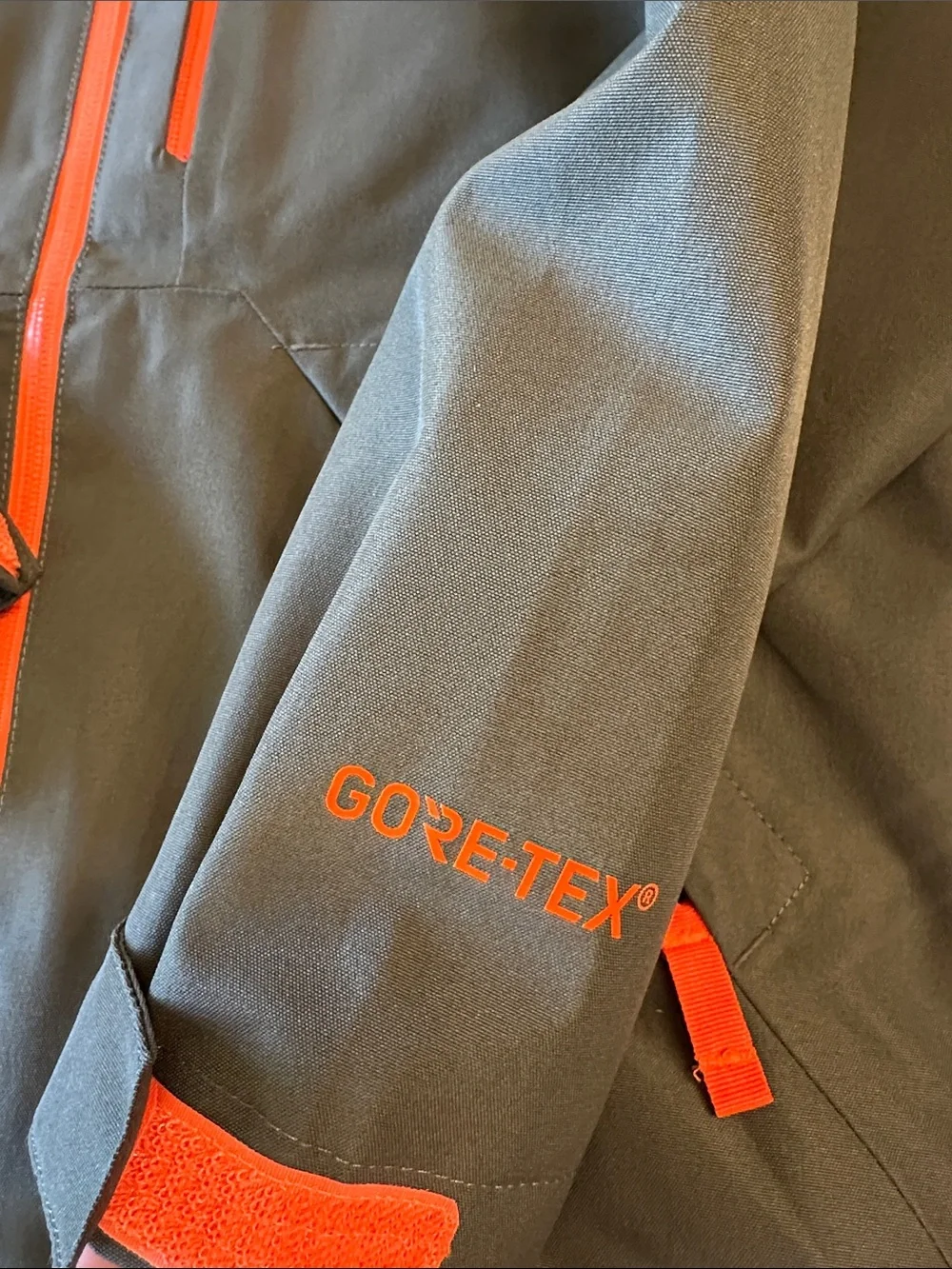 The North Face Olive Green and Orange Kids' GB Shell- Small 7/8
